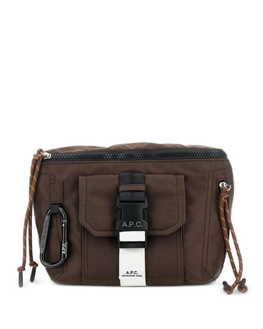 A.P.C. Schultertasche Mit Logo-Patch in Black für Herren