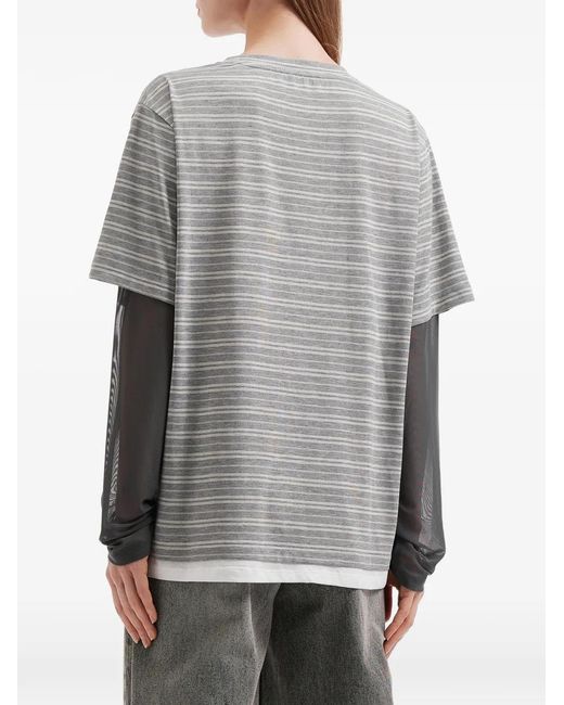 Mini Cream Gray Layered T-Shirt