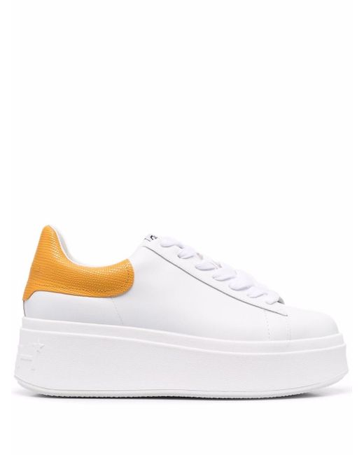 Ash Leather Moby Platform-sole Sneakers in White - Lyst
