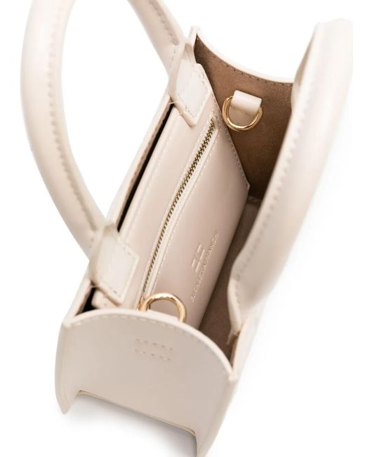 Elisabetta Franchi White Monogram Mini Bag
