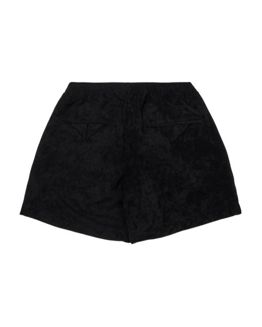 Sasquatchfabrix Black Side-Stripe Shorts for men