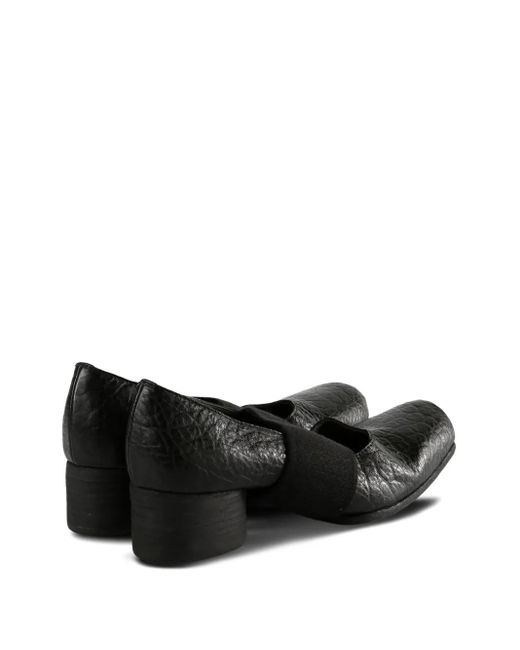 Uma Wang Black Ballerina Leather Pumps