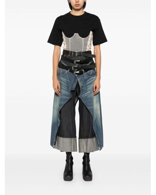 Junya Watanabe X Levi'S Multi-Belt Panelled Jeans in Gray | Lyst