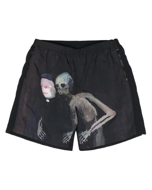 Undercover Black X Helen Verhoeven Shorts for men