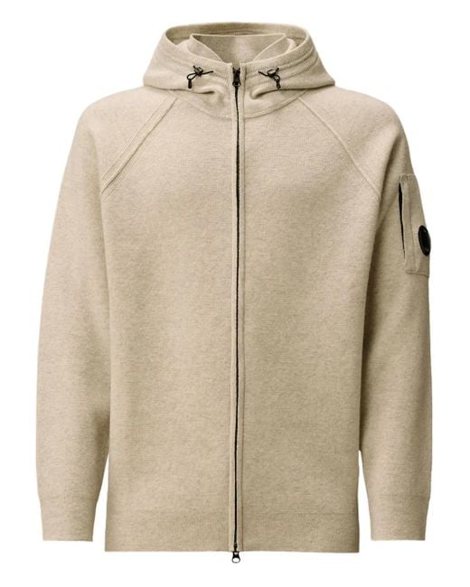 C P Company Kapuzenjacke Mit Reißverschluss in Natural für Herren