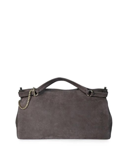 Orciani Gray Virgo M Nabucco Leather Cross Body Bag