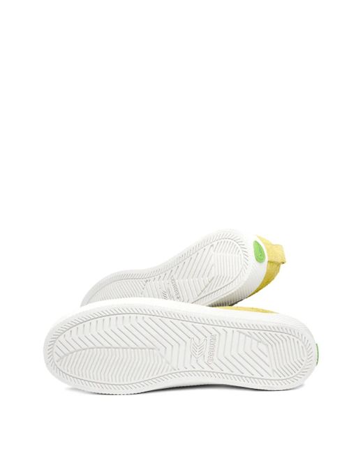 CARIUMA Yellow Oca Low Low-Top Suede Sneakers