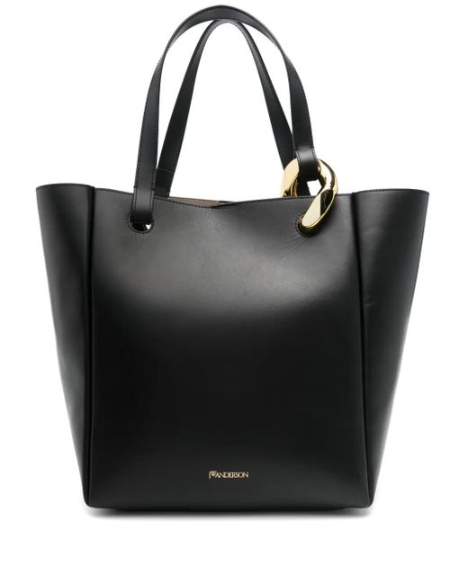 J.W. Anderson Black The Jwa Corner Tote Bag