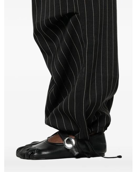 Y-3 Gestreepte Broek in het Black