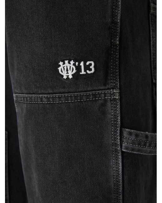 Off-White c/o Virgil Abloh Black Stitching Flared Jeans for men