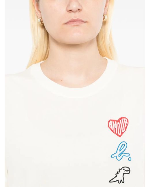 SPORT b. by agnès b. White Amour Dino T-Shirt