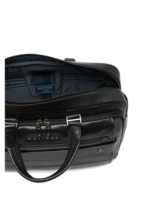 Piquadro Black Zip Briefcase