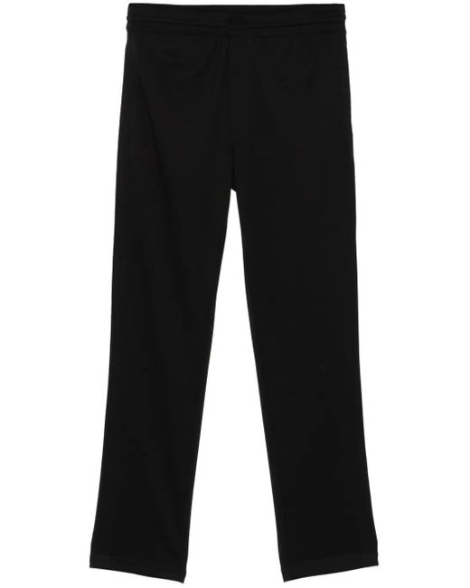 Zegna Black Wool Track Trousers for men
