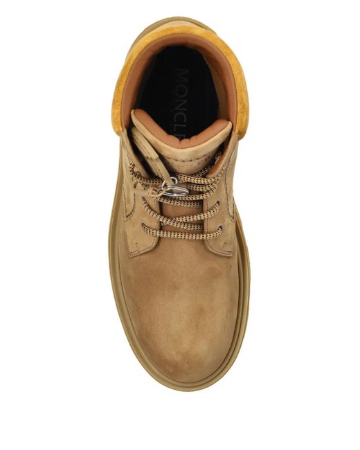 Moncler Brown Peak City Ankle Boots for men