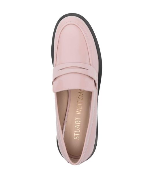Stuart Weitzman Palmer Bold Loafers in het Pink