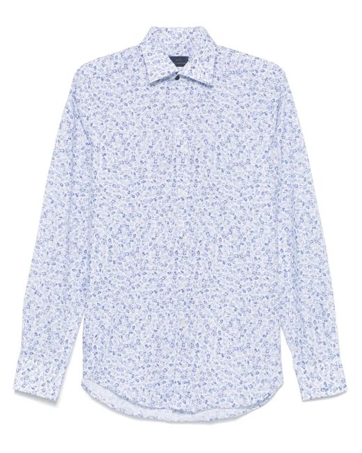 メンズ Paul & Shark フローラル シャツ Blue