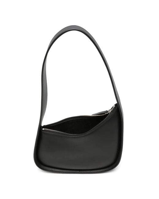 The Row Black Half Moon Shoulder Bag