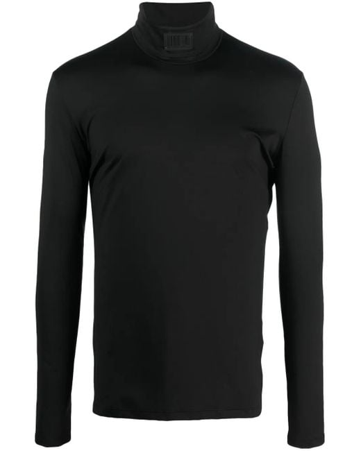 VTMNTS Rollkragenpullover Mit Logo-Patch in Black für Herren