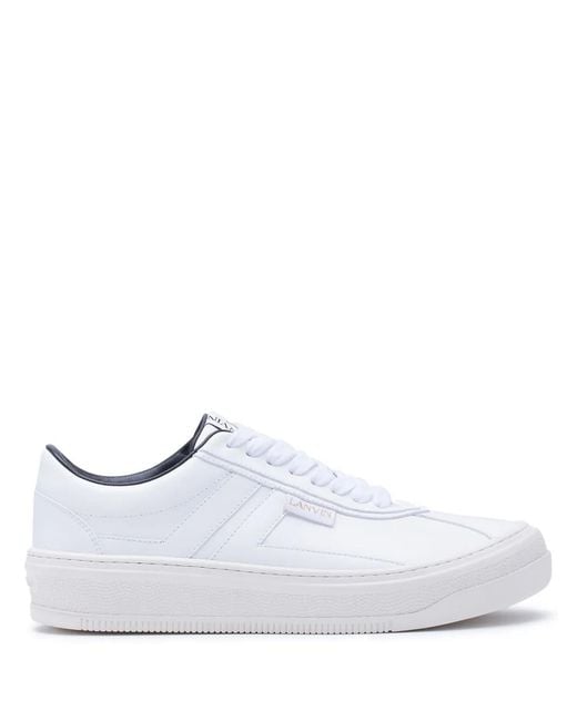 Lanvin White Leather Sneakers for men