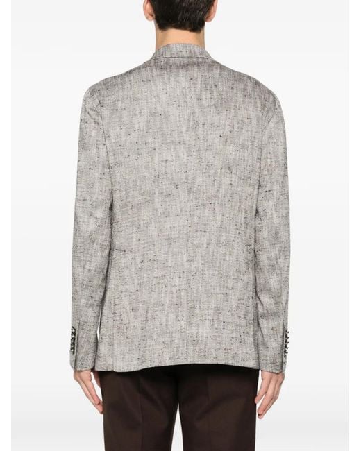 Tagliatore Gray Two-Button Blazer for men