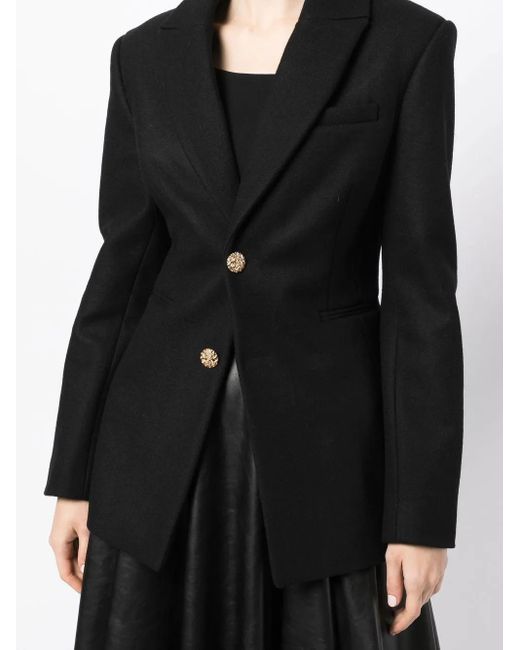 Anouki Black Single-Breasted Wool Blazer