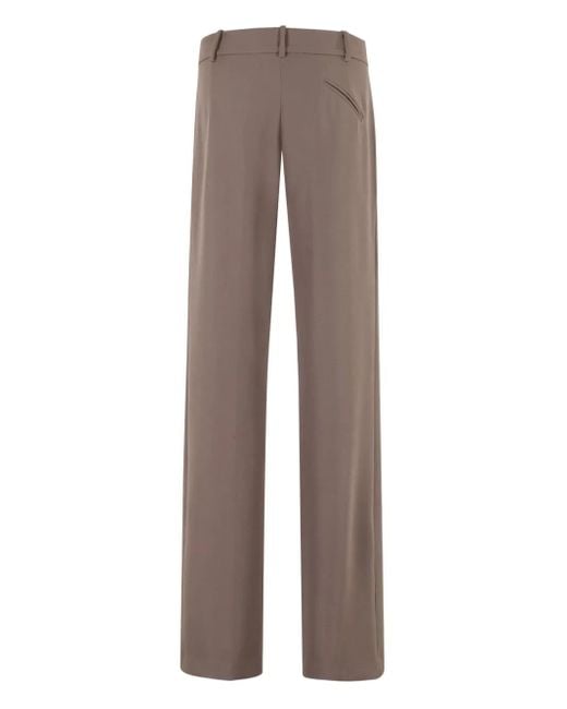 FEDERICA TOSI Gray Pleated-Front Trousers