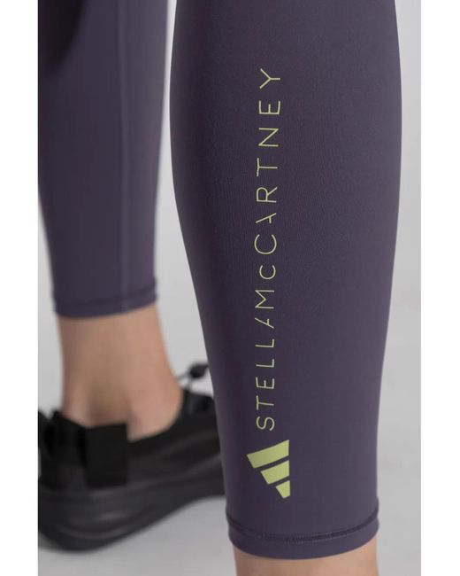 Adidas By Stella McCartney Blue Logo-Print Leggings