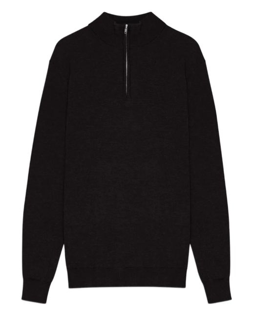 メンズ NN07 ジップカラープルオーバー Black