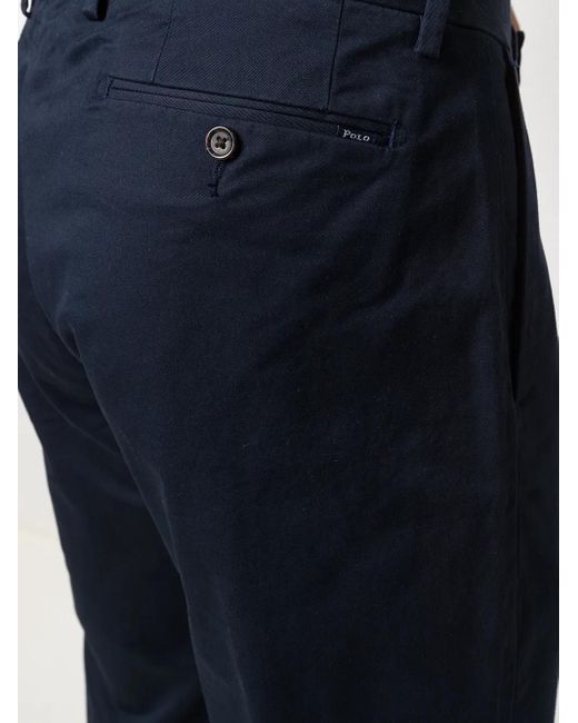 Polo Ralph Lauren Blue Straight-Leg Mid-Rise Chinos for men