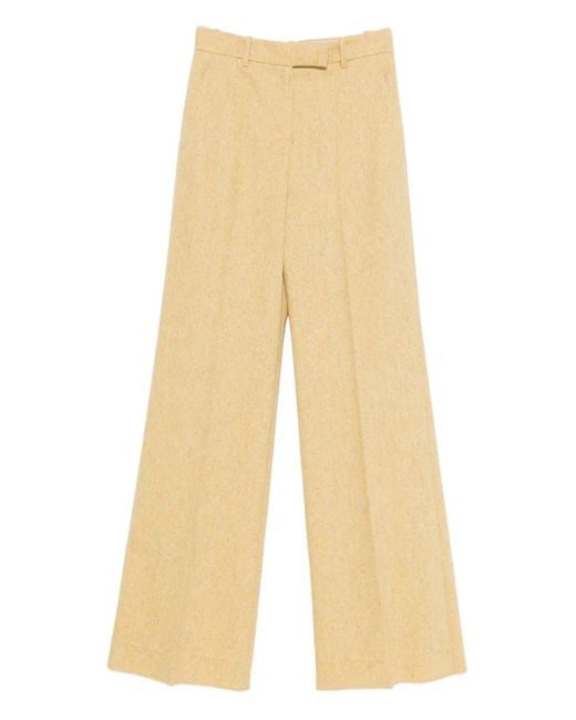 Valentino Garavani Natural Belt-Loop Trousers