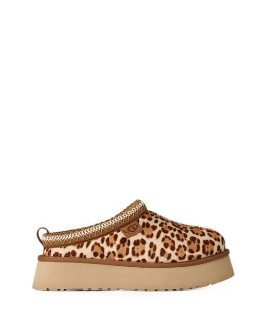 Ugg Brown Tazz Leopard-Print Slippers