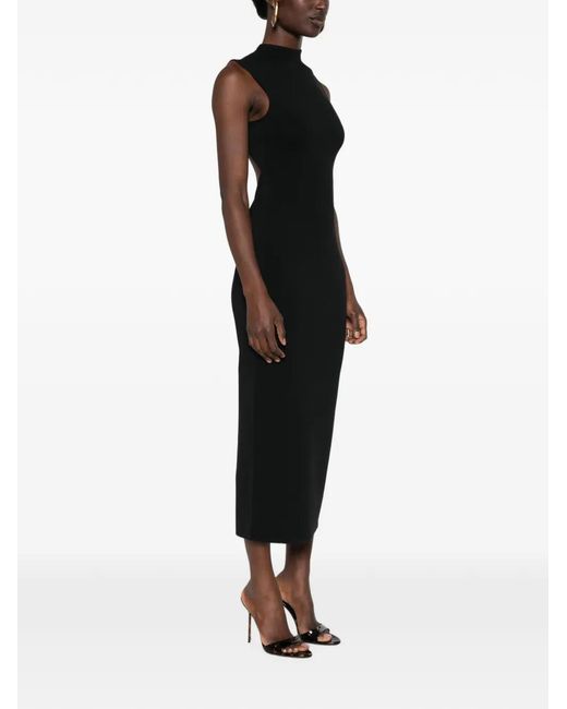 Cult Gaia Black Dalida Cut-Out Backless Midi Dress