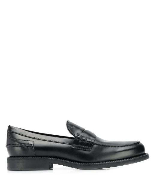 Tod's Black Chunky Penny Loafers for men