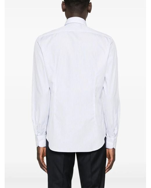 メンズ Corneliani ストライプ シャツ White
