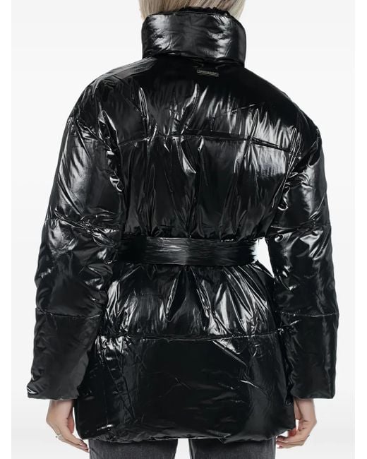 ARMANI EXCHANGE ハイネック パデッドジャケット Black