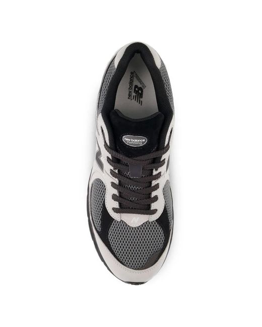 New Balance White U2002R Logo-Patch Sneakers