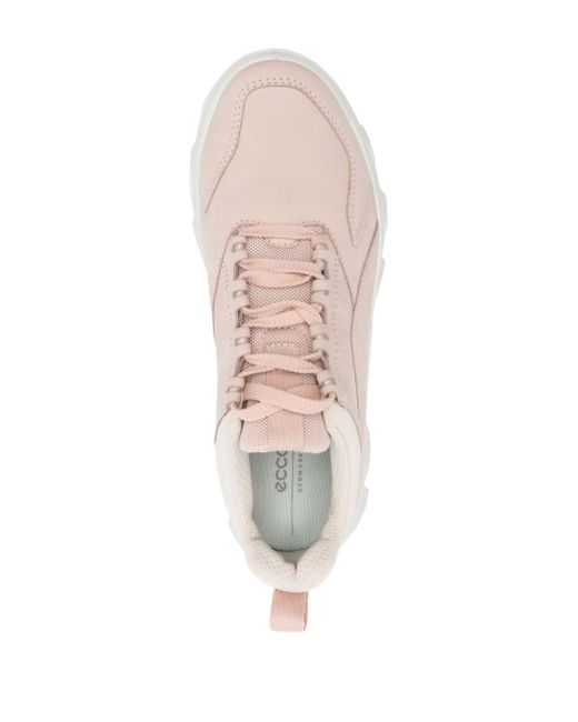 Ecco Pink Mx Suede Sneakers