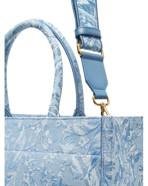 Bolso shopper Barocco Athena Versace de color Blue