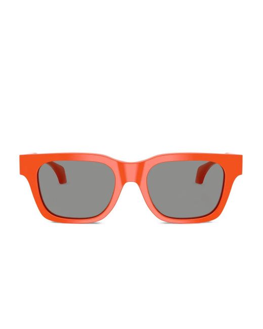 Versace Sonnenbrille Mit Eckigem Gestell in Red für Herren