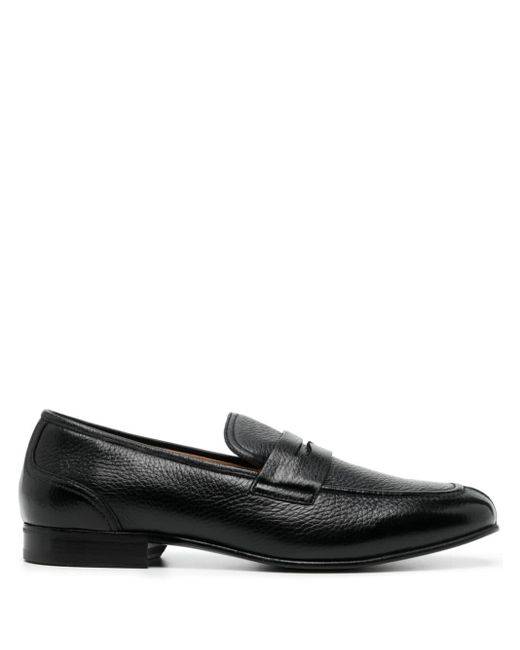 Bally Black Suisse Leather Loafers for men