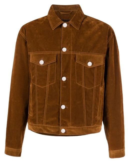 Etro Brown Logo-Embroidered Cotton Jacket for men