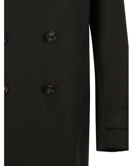 Sealup Black Double-Breasted Coat