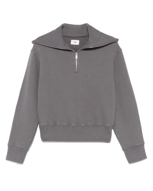 Autry Sweater Met Rits in het Gray