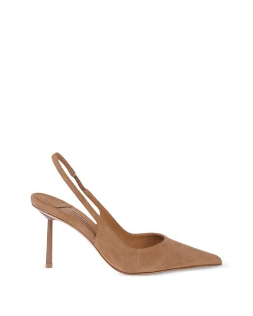 Le Silla White Pointed-Toe Pumps
