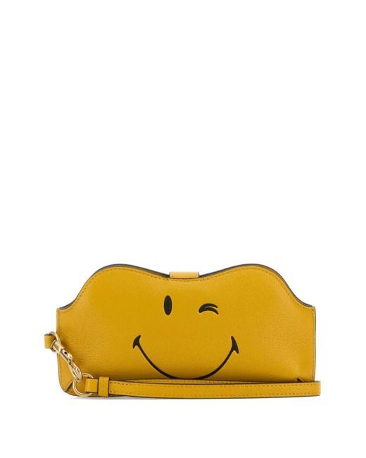 Custodia Per Occhiali Da Sole Wink di Anya Hindmarch in Yellow