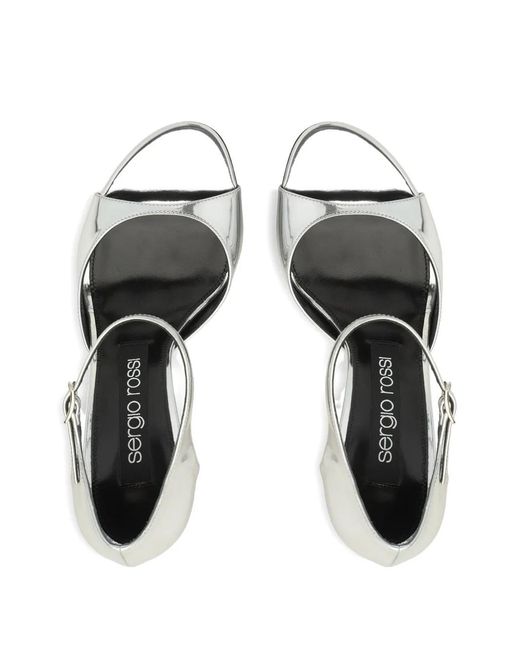 Sergio Rossi White Godiva Sandals