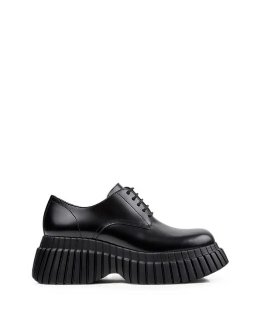 Camper Black Pix Bcn Platform Derby Shoes