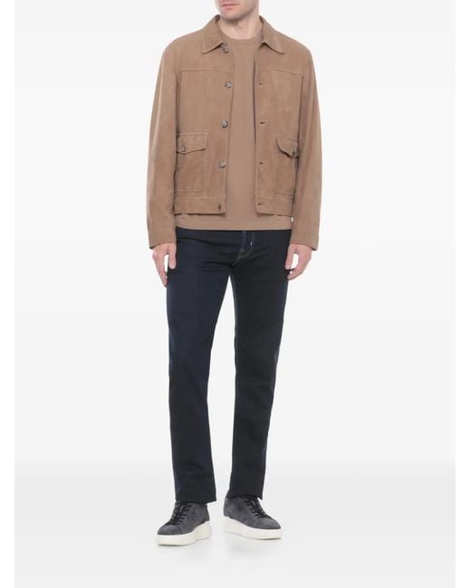 The Jack Leathers Brown Bayonne Jacket for men