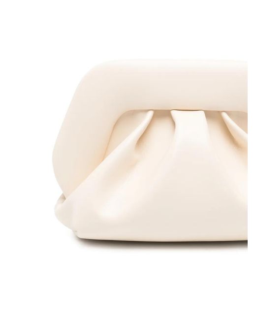 THEMOIRÈ Natural Bios Draped Clutch Bag