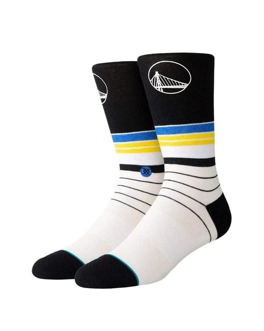 Stance Black Nba Golden State Warriors Baseline Socks for men